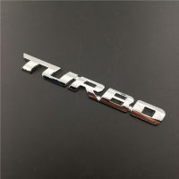 1 Piece Universal Car Metal Sticker For TURBO Logo Auto Body Rear Trunk Emblem Badge Decoration for Toyota Mazda MG Volvo Honda Mitsubishi Suzuki KIA Lexus (Silver)