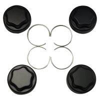 4-Pack Hub Caps Wheel Center Caps 1523805-744 Black for Rzr Pro 4