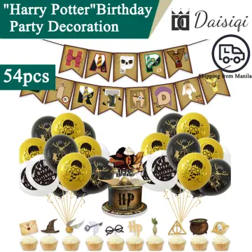 Harry Potter Birthday Party Decorations Balloons Cake Topper