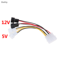 Dolity พีซี4-PIN molex/ide TO 3-PIN cpu/chasis/case พัดลมสายไฟเชื่อมต่ออะแดปเตอร์