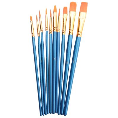 100 Pieces Paint Brush Set Professional Paint Brushes Artist for Watercolor Oil Acrylic Painting (10-Pack 100PCS)