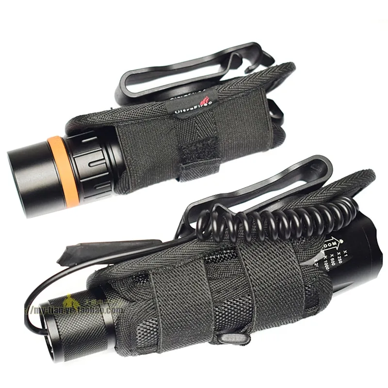 Hot K] Nylon sleeve 360 degree rotatable waist clip Flashlight cover  Flashlight belt clip UltraFire flashlight accessories Lazada