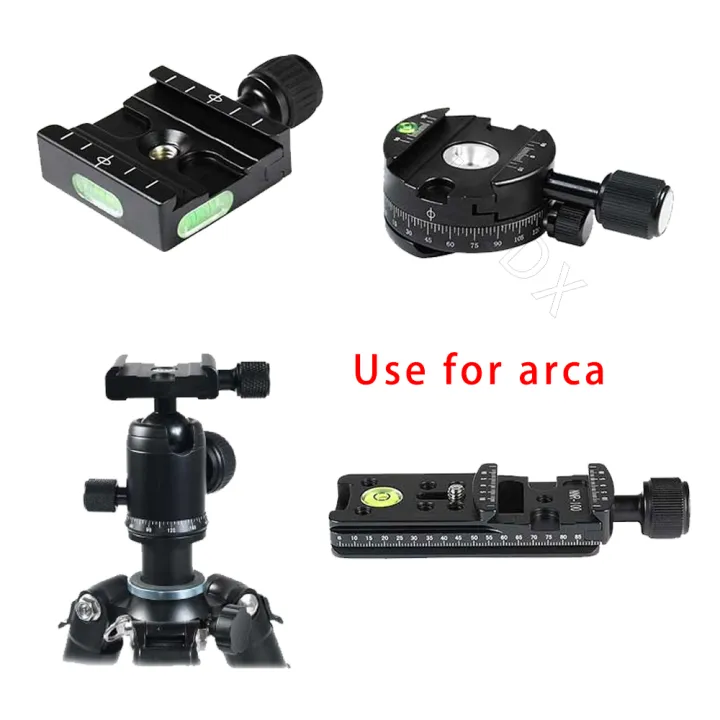 Universal Tripod Monopods Arca Swiss PU40 Quick Release Plate PU50 70 Ball Head Arca Swiss 14