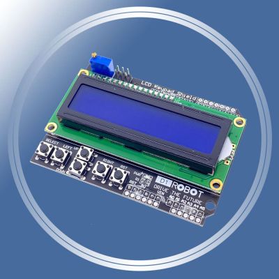 【♘COD Free Cas♘】 baoqingli0370336 Lcd ที่คลุมแป้นปุ่ม Lcd1602จอแสดงผล Lcd โมดูล1602บอร์ดสำหรับ Arduino การขยายตัว Atmega2560 Atmega328ราสเบอร์รี่ Pi Uno หน้าจอสีฟ้า