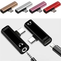 2 In 1 Type C To 3.5mm Jack Earphone Charging Converter USB Type-C Audio Adapter for Xiaomi 6 Huawei P10 Mate 20 Type C Phones Adapters