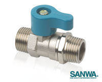 SANWA วาล์วน้ำ STOP VAVLE สตอปวาล์ว ผู้-ผู้ 4หุน 4/8" 1/2" ครึ่งนิ้ว สายชำระ ท่อชักโครก