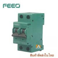 FEEO 2P DC Solar Circuit Breaker 550V สำหรับงานโซล่าเซลล์ 16A 20A 25A 32A 63A FPV-63 DC MCB