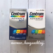 HCMViên bổ sung vitamin tổng hợp Centrum Advance 50 & 50+ 100 viên