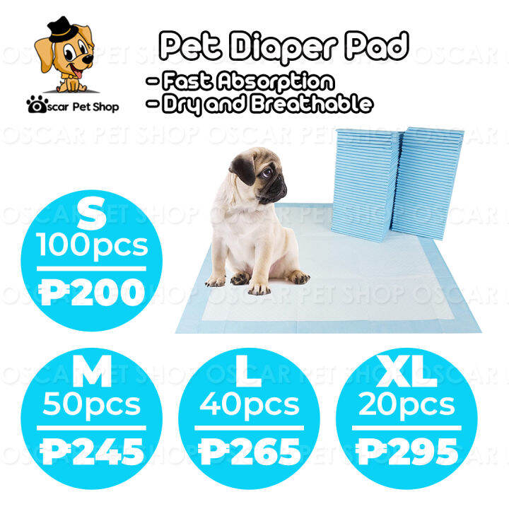 (High Quality) Dog Pee Pad Per Pack Pet Training Pad Wee Pee Poop