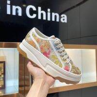 High quality✙℗ (Original Box) Top Version of Womens Shoes 2023 Early Spring New Imported High-end Knitting Needle Jacquard Cloth Ladies Low-top Casual Shoes Ladies Sneakers