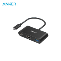 Anker 3-in-1 docking station HUB multifunctional adapter 4K HD projection PD fast charging data transmission compact and portable USB3.0 compatible with Apple Xiaomi Huawei notebook POWER INFINITE