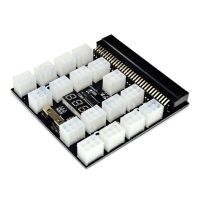 12โวลต์64Pin โมดูลแหล่งจ่ายไฟสำหรับ PSU GPU Ethereum การทำเหมืองแร่เซิร์ฟเวอร์ฝ่าวงล้อมคณะกรรมการที่มี17ชิ้น6Pin ถึง6 + 2Pin สายไฟ