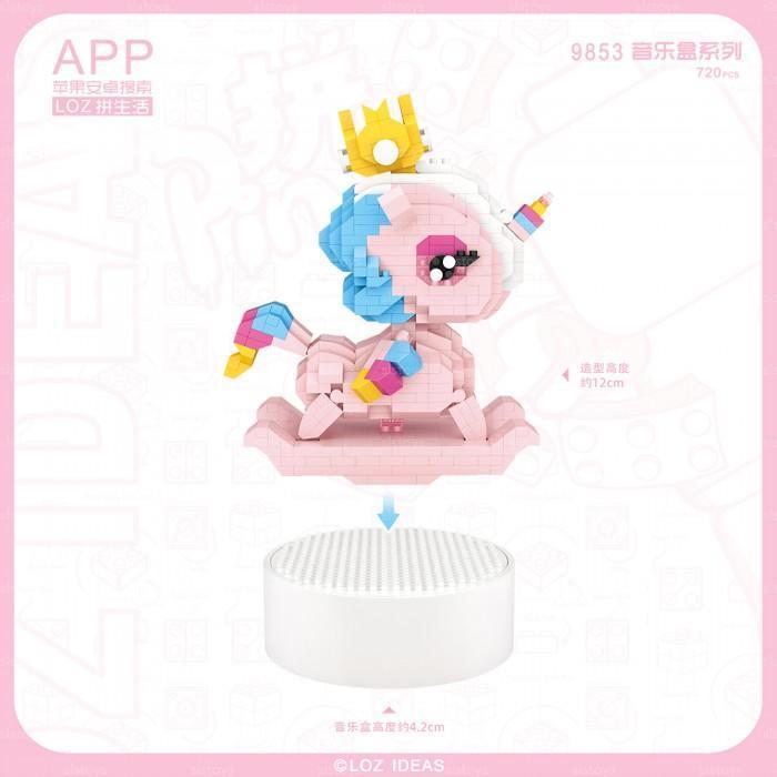 loz-music-box-9853-unicorn-block-pink-cute-musical-box-720pcs