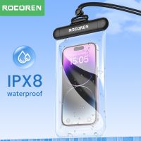 Rocoren Waterproof Phone Case for iPhone 14 13 Pro Samsung Xiaomi Universal Water Proof Phone Pouch Transparent Protection Cover