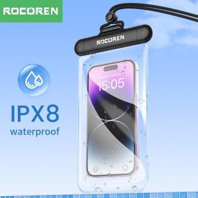 Rocoren Waterproof Phone Case for iPhone 14 13 12 Pro Samsung Xiaomi Swim Water Proof Phone Case Bag Universal Protection Cover