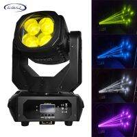 ขายร้อน4X25w LED Beam Moving Head Light Super Beam Moving Head DMX512เสียง Active Master/slave Stand Alone DJ แสง