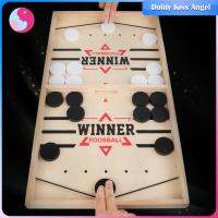 Dolity Wooden Fast Puck Game 2ผู้เล่นเกมกระดานสำหรับครอบครัวสำหรับวัยรุ่นเด็กเล็กเด็กผู้หญิง