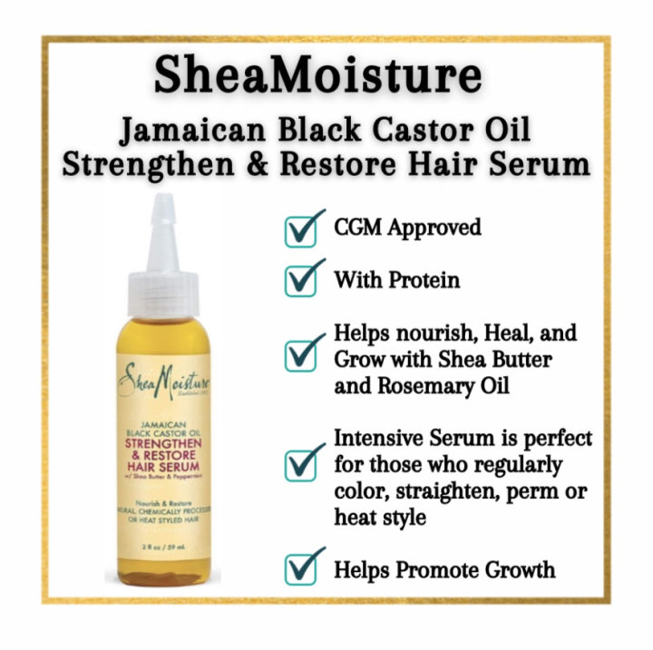 SheaMoisture Hair Oil Jamaican Black Castor Oil Strengthen & Restore