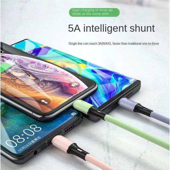 liquid-silicone-data-cable-fast-charging-android-5a-fast-charging-one-for-three-charging-cable-for-apple-huawei-type-c