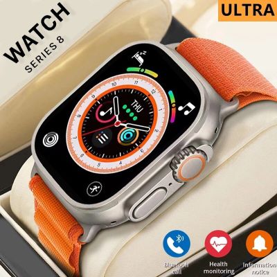 ZZOOI 2022 Smart Watch Women Series Ultra 8 2.02 " Screen Bluetooth Call Heart Rate Blood Pressure Men Smartwatch for Apple Watch+box