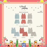 Little Moslem LITTLE WEAR 16 SLEEVELESS ชุดเสื้อยืด แขนสั้น สําหรับเด็ก