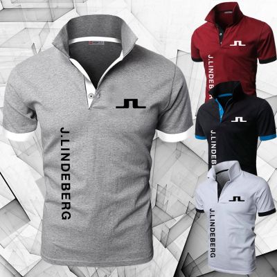 เสื้อโปโล2เสื้อผ้าสำหรับกีฬากอล์ฟของผู้ชายเสื้อ Polo เสื้อยืดปกระบายอากาศแขนสั้นแนวคลาสสิกแนวธุรกิจของผู้ชาย