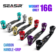 SEASIR Tay Quay Máy Câu Cá Tay Cầm Carbon 6 Màu Tay Cầm Máy Ngang 16G