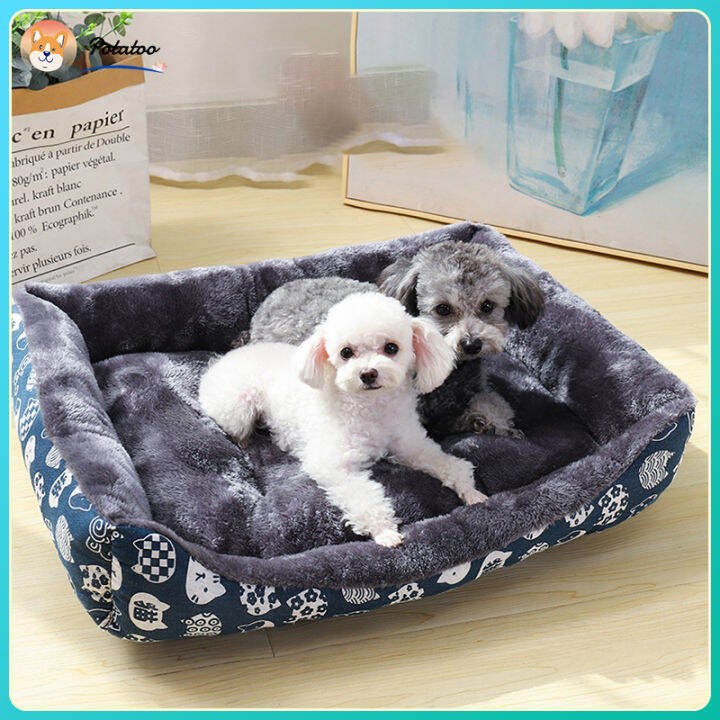 Dog Bed Pet Cat Washable Cotton Cushion Sleeping Bed Dog Bed Washable Large Dog Bed Lazada PH