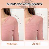 【CW】 Invisible Shoulder Silicone Anti Push up Detachable Enhancer Dresses Clothing Decoration Men