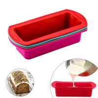 【CW】 Silicone Mold Rectangular Bread Pan Layered Pizza Baking Pans Tools