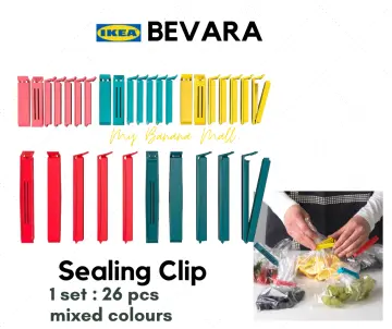 IKEA Pack of 10pcs Colorful Plastic Bevara Sealing Bags Clip
