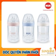 BÌNH SỮA NUK NATURE SENSE NHỰA PP 260ML NÚM TI S2 - M