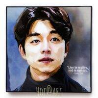 Gong yoo กงยู นักแสดง ดาราเกาหลี ซีรี่ย์ รูปภาพ​ติดผนัง pop art พร้อมกรอบและที่แขวน กรอบรูป แต่งบ้าน ของขวัญ รูปภาพ