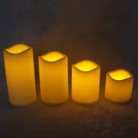 HNGCHOIGE Romantic Flameless LED Electronic Candles Light Wedding Scented Wax Home Decor