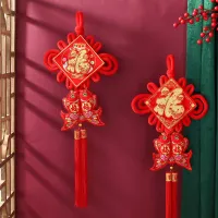 1PC Large Size Chinese Knot Chinese Spring Festival Pendant Chinese New Year Decorations for Home DIY Wedding Lucky Gifts