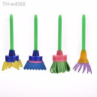 4 pcs Baby Children Kids Cute Pattern Graffiti painting brush hand DIY auxiliary mop sponge brush EVA rotary brush Painting Tool