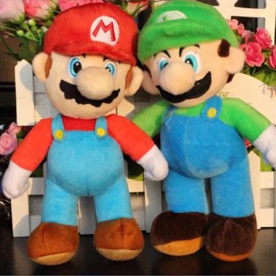25Cm Super Mario Bros ตุ๊กตาของเล่นตุ๊กตามาริโอ Luigi เกมฟิกเกอร์อนิเมะตกแต่งของเล่นตุ๊กตาตุ๊กตาเกม
