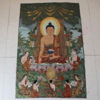 Thangka/พระพุทธรูป Tibetan Thangka ประณีต/งานฝีมือในบ้าน/มงคล