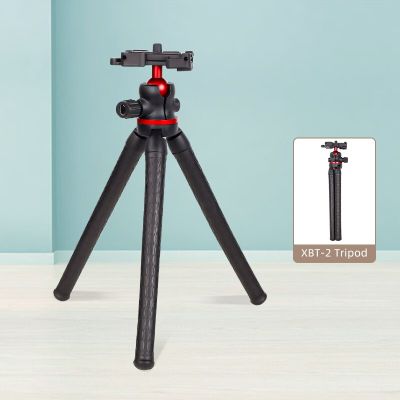 XILETU XBT2 Travel Flexible Octopus Tripod for Smartphone DSLR SLR Vlog Tripod for Camera Gopro Portable 2 in 1 Tripod Stand