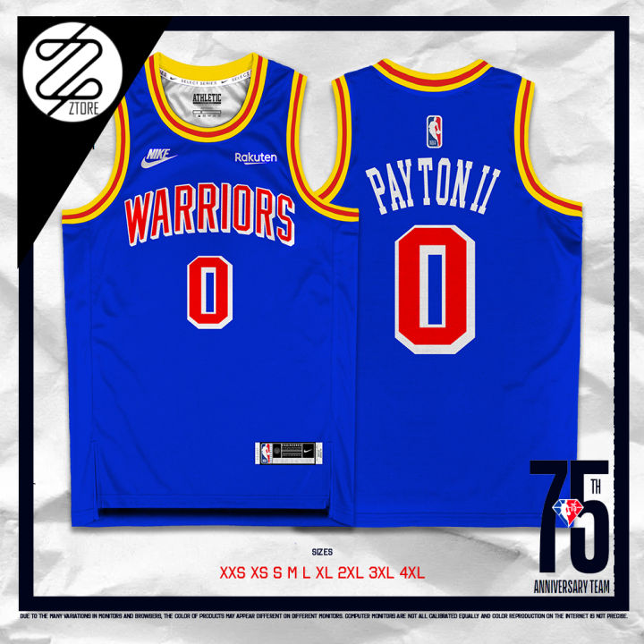 ZTORE 75th Edition NBA Golden State Warriors Gary Payton II Jersey