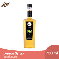 ลิน ไซรัป กลิ่นเลมอน น้ำเชื่อมสำหรับมิกซ์ดริ๊งค์ (ขนาด 750 มล.) Lin Fruit Flavored Syrups (Lemon)