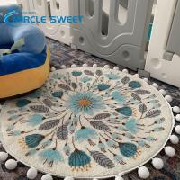 2022New Round Carpets for Home Decor Bed Thick Fluffy Area Rugs Living Room Decaration Floor Mat Bohemia Design Carpet Fashion