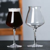 Refined TEKU special cool beer mug anti-mouth tulip goblet lead-free glass red wine can print logo wine glass