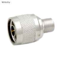 Witkitty 1pcs N-F TYPE N ปลั๊กชายไปยัง F FEMALE JACK RF CONNECTOR ADAPTER