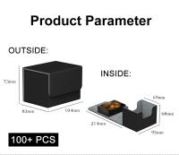 กล่องใส่การ์ด35PT กล่องเก็บของตัวจัดการโหลดเดอร์ได้ที่กั้นไพ่กล่องการ์ดเกมสำหรับสะสมอุปกรณ์ป้องกันดาดฟ้าไพ่ทาโรต์