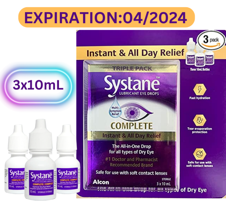 Systane Complete Lubricant Eye Drops, 10ml 30mL Lazada PH