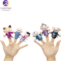 ของเล่น Boneka Jari Tangan หุ่นนิ้วมือตุ๊กตาการ์ตูนสำหรับเด็กของเล่นเพื่อการศึกษาของเล่นของขวัญเด็กชายหญิง6ชิ้นชุด