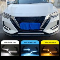 For-Nissan Sentra Sylphy 2019 2020 Daytime Running Lights with Turn Signals LED Drl Fog Lights