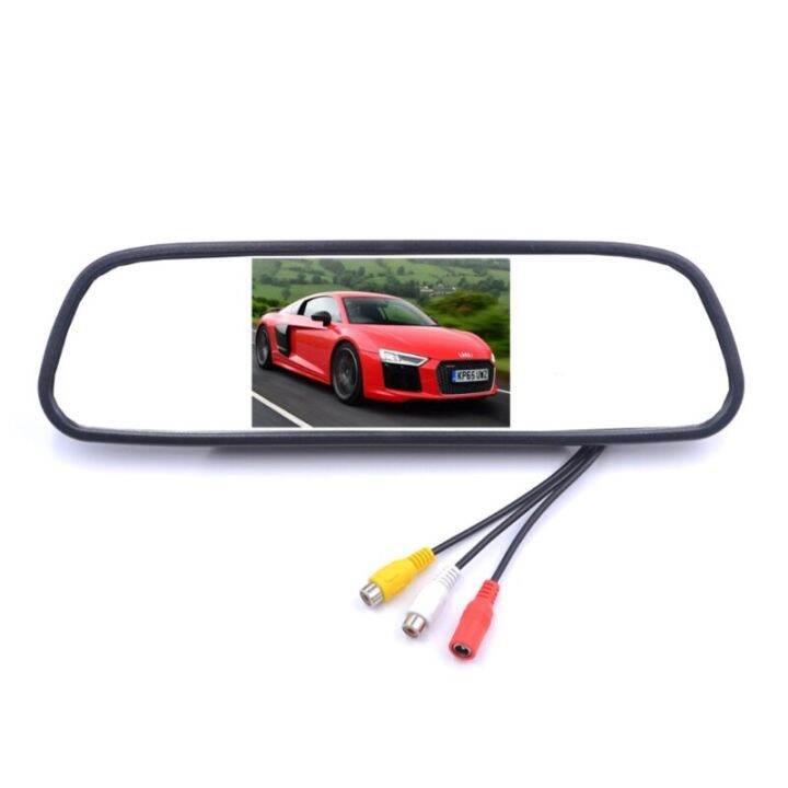 Car High Definition Rear View Mirror Display With 2 Way Video Input Reversing Car Screen