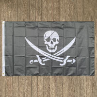 xvggdg กระดูกกะโหลกศีรษะ Jolly Roger Skull Crossbones ธง Grommets Pirate Flags Party party Supplies-zlskjgmcbsb